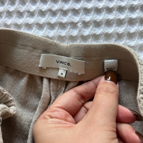 Vince Women's Flannel Wide Leg Pull on Pants - Picture 6 of 8